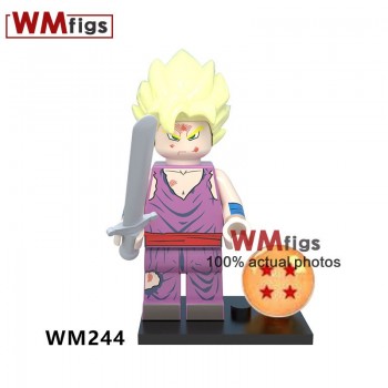 Single Dragon Ball Z Legoings Broly Burdock Vegeta Saint Saiyan Goku Chichi Brick Building Blocks Toys for Children Gifts Boys