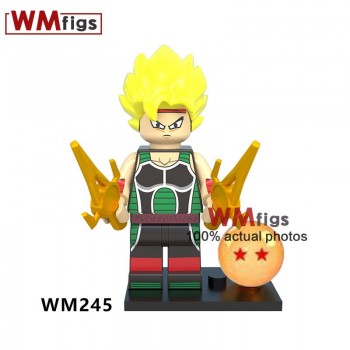 Single Dragon Ball Z Legoings Broly Burdock Vegeta Saint Saiyan Goku Chichi Brick Building Blocks Toys for Children Gifts Boys