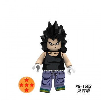 Single Dragon Ball Z Legoings Broly Burdock Vegeta Saint Saiyan Goku Chichi Brick Building Blocks Toys for Children Gifts Boys