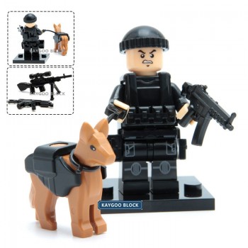 Military Swat Police Gun Weapons Pack Army soldiers building blocks Brick Set Model MOC Arms City Police Military Series