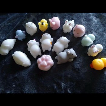 Mini Change Color Squishy Cute Cat Antistress Ball Squeeze Mochi Rising Abreact Soft Sticky Stress Relief Funny Gift Toy