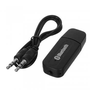 ENKLOV Bluetooth V2.1+EDR USB Drive Audio Receiver 3.5mm Cable Black Bluetooth Car kit For Phoneamp;Computer Bluetooth Adapter