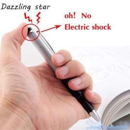 2017 Promotion Fancy Ball Point Pen Shocking Electric Shock Toy Gift Joke Prank Trick Fun Novelty Friends Best Gift
