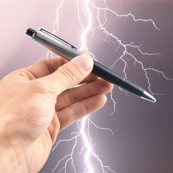 2017 Promotion Fancy Ball Point Pen Shocking Electric Shock Toy Gift Joke Prank Trick Fun Novelty Friends Best Gift