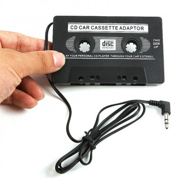 Car-styling Universal 3.5mm AUX Car Audio Cassette Tape Adapter Transmitters for MP3 Cell phone Black Auto New