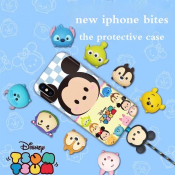 New Cute Cartoon Animal Cable Protector for iPhone USB bite Data Cable Chompers Charger Wire Winder Organizer Doll Model