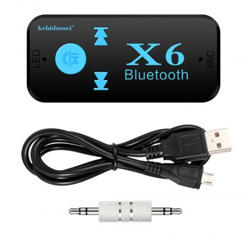Microphone handsfree TF card 3.5mm aux adapter bluetooth car kit stereo audio music 4.1 bluetooth receiver car A2DP USB cable