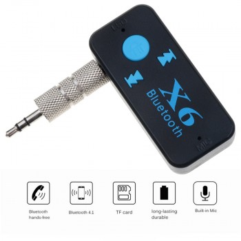Microphone handsfree TF card 3.5mm aux adapter bluetooth car kit stereo audio music 4.1 bluetooth receiver car A2DP USB cable