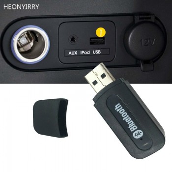 Car Bluetooth Receiver A2DP Dongle Music mp3 Audio Receiver Wireless USB Adapter for Car AUX Android/IOS Mobile Phone 3.5mm