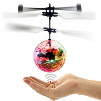 RC Flying Ball Luminous Kids Flight Balls Electronic Infrared Induction Aircraft Remote Control Toys LED Light Mini Helicopter