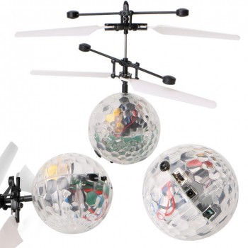 RC Flying Ball Luminous Kids Flight Balls Electronic Infrared Induction Aircraft Remote Control Toys LED Light Mini Helicopter