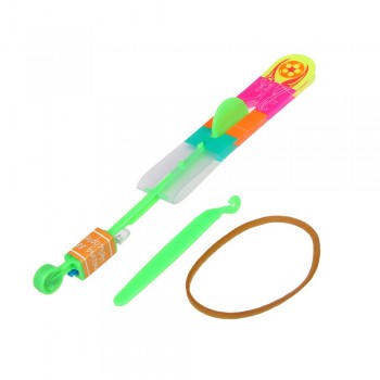 50/100PCS Rocket Flash Arrow Luminous Big Slingshot LED Light  Arrows Flash Helicopter Flying Emitting Childrens Toys Gift