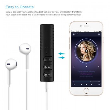 Car Bluetooth Audio Receiver 3.5mm Jack Bluetooth Car Kit Hands Free Music Audio Receiver Adapter Auto AUX For Speaker Headphone
