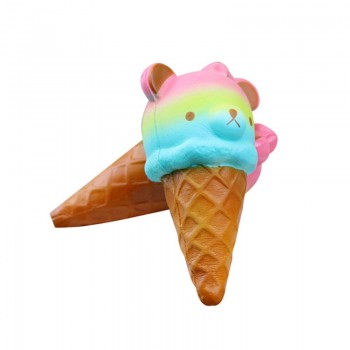 Funny Creative Squishy Cartoon fries Dazzle color Alpaca Slow Rising Relieves Stress Toys Gift For Children birthday present