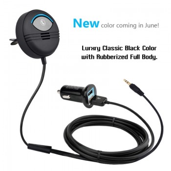 Noise Cancelling AUX Handsfree Bluetooth Car Kit Built in Isolated IC with FCC CE RoHS