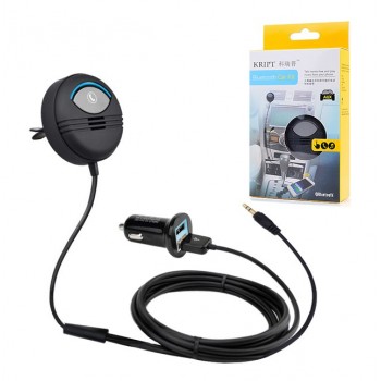Noise Cancelling AUX Handsfree Bluetooth Car Kit Built in Isolated IC with FCC CE RoHS