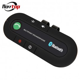 Rovtop Multipoint Speakerphone 4.1 EDR Wireless Handsfree Car Bluetooth Receiver Kit MP3 Music Player for IPhone Android Z2