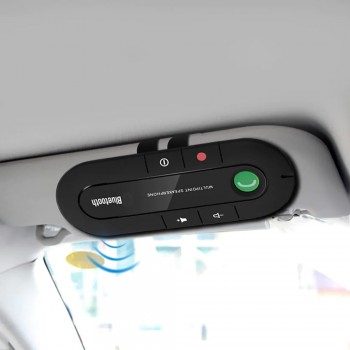 Rovtop Multipoint Speakerphone 4.1 EDR Wireless Handsfree Car Bluetooth Receiver Kit MP3 Music Player for IPhone Android Z2
