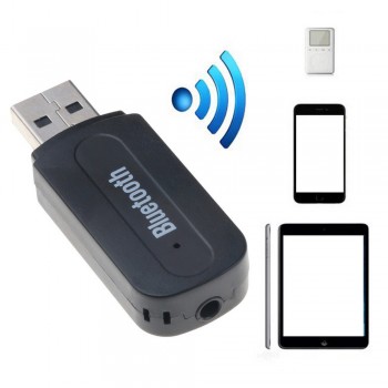 Stereo audio USB bluetooth receiver wireless bluetooth car kit 3.5 mm jack aux music receiver for car home speaker for phone