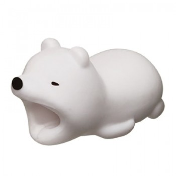 1 pcs Cable bites Protector for Iphone cable Winder Phone holder Accessory chompers rabbit dog cat Animal doll model funny