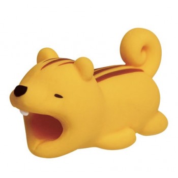 1 pcs Cable bites Protector for Iphone cable Winder Phone holder Accessory chompers rabbit dog cat Animal doll model funny