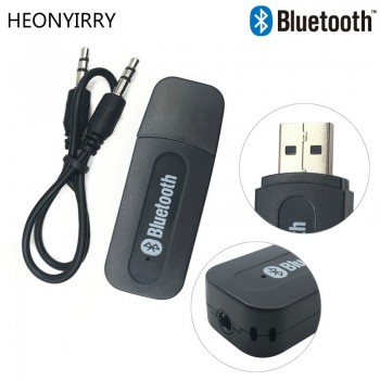 USB Bluetooth Aux Wireless Portable Mini Car Bluetooth Music Audio Receiver Adapter 3.5mm Stereo Audio for iPhone Android phones