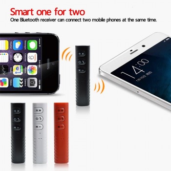 1pc Mini Wireless Bluetooth 4.2 Adapter Hands-Free Car Kits Jack 3.5mm Aux Earphone for Audio Stereo System Headphone Speaker