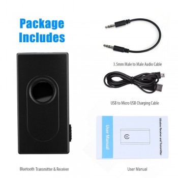 New Bluetooth V4 Transmitter Receiver Wireless A2DP 3.5mm Stereo Audio Music Adapter Aux Accessories