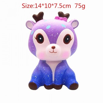 Galaxy Cute Kawaii Cartoon Deer big Squishy cat jumbo Toys Slow Rising Cream Scented Squeeze Toys Novelty Antistress Gift