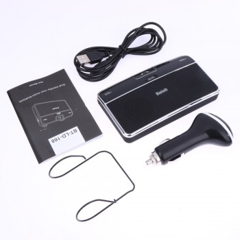 Wireless Bluetooth Handsfree Car Kit 4.0 Car Bluetooth Speakerphone with Handsfree Calling Voice Guidance Adapter Charger