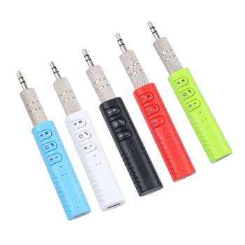 3.5mm jack Bluetooth Car Kit Hands free Stereo Receiver Adapter 3.5mm AUX Transmitter for Car Speaker Mp3 player earphones Sport