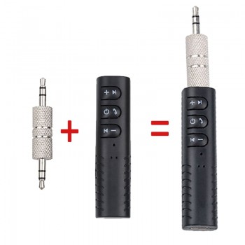 3.5mm jack Bluetooth Car Kit Hands free Stereo Receiver Adapter 3.5mm AUX Transmitter for Car Speaker Mp3 player earphones Sport