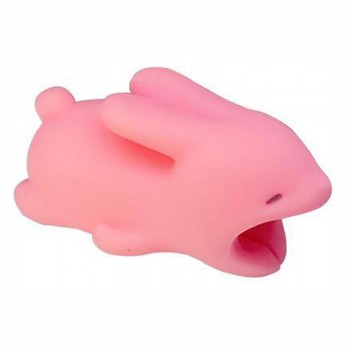 Cute Cable Protector Bite for Iphone cable Winder Phone holder Accessory cable dog biters rabbit cat Animal doll squishy toys