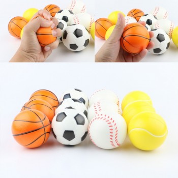 6.3CM Cute Football/Basketball/Tennis/Baseball Squishy Relieves Stress Slow Rising Phone Straps Sweet Scented Bread Cake Kid Toy