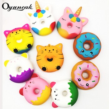 Oyuncak Squishe Antistress Squishy Slow Rising Stress Relief Novelty amp; Gag Toys Gadget Anti-stress Jumbo Donut Funny Keychain