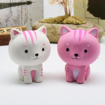 LeadingStar Cartoon Cat Squishy Slow Rising Phone Straps Cute Kitten Soft Squeeze Bread Charms Scented Kids Toy