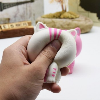 LeadingStar Cartoon Cat Squishy Slow Rising Phone Straps Cute Kitten Soft Squeeze Bread Charms Scented Kids Toy