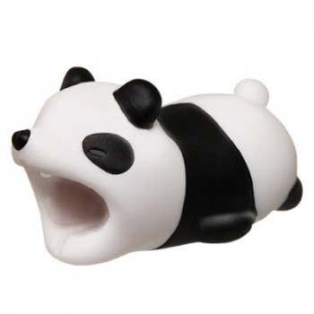 Cable bites Glow In Dark Protector for IPhone Winder Phone Prank Toy Pvc Animal dog cat rabbit Doll model Funny