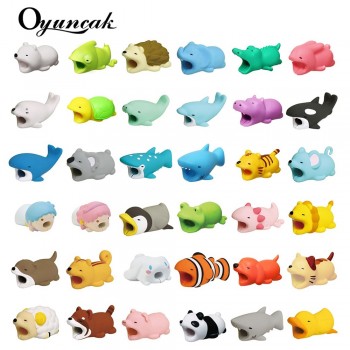 Oyuncak Animal Cable Protector Cable Bite Novelty Chompers Protector For Iphone Cute Gadget Biters USB Organizer Phone Accessory