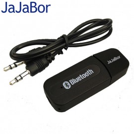 JaJaBor USB Bluetooth Adapter Audio Music Receiver Dongle 3.5mm Port Auto AUX Streaming A2DP Bluetooth Car Kit for Speaker Phone