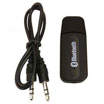 JaJaBor USB Bluetooth Adapter Audio Music Receiver Dongle 3.5mm Port Auto AUX Streaming A2DP Bluetooth Car Kit for Speaker Phone