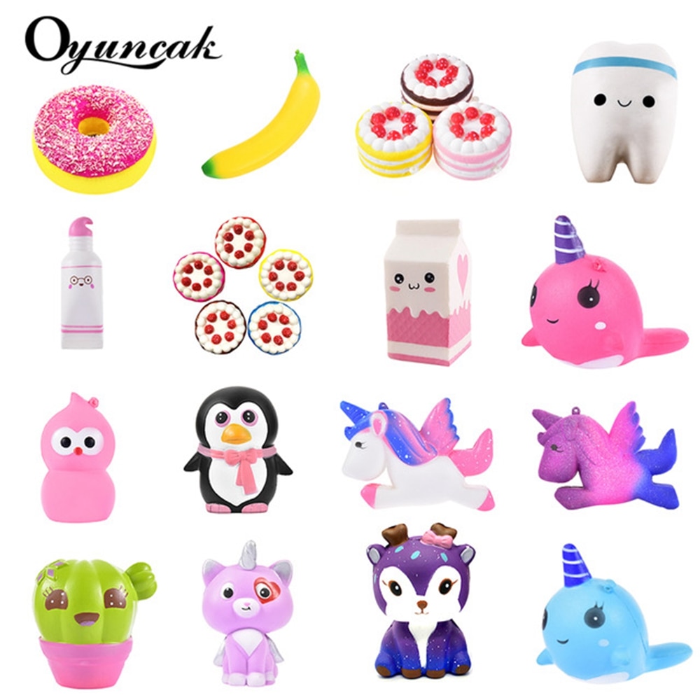 Oyuncak Squishy Novelty Gag Toys Jumbo Fun Squish Antistress Surprise Stress Relief Toys For Children Cute Squeeze Slow Rising