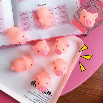 1 Piece Squeeze Pig Mochi Squishy Kawaii Animal Slow Rising Squishy Toy Anti-strss Practical Jokes Kids Squishies Cute Toy P0