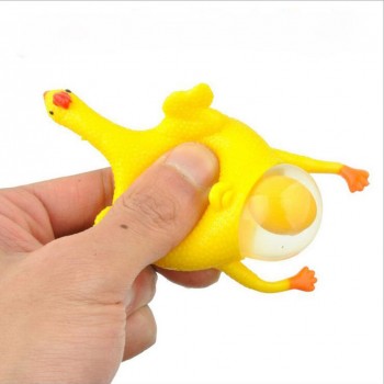 Anti Stress Squeeze Chicken Egg Laying Chickens Novelty amp; Gag Toys Party Prank Joke Toys Decompression Fun Toys