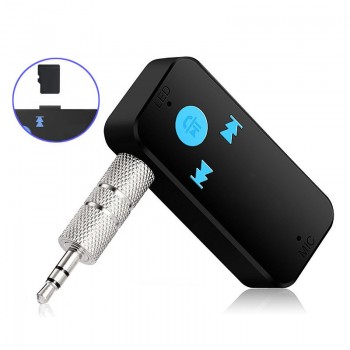 Car Wireless Bluetooth Receiver 3 in 1 USB 4.0 Bluetooth Adapter 3.5mm Audio Jack TF Card Reader MIC Call For Auto Speaker X6