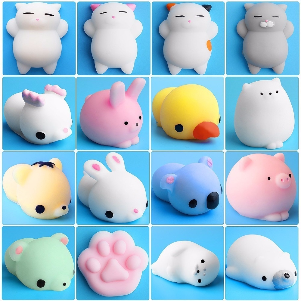 Squishy Toy Cute Animal Antistress Ball Squeeze Mochi Rising Toys Abreact Soft Sticky Squishi Stress Relief Toys Funny Gift