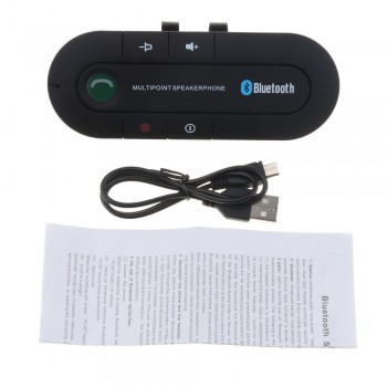 Sun Visor Bluetooth Handsfree Car Kit 4.1 Wireless Audio Receiver Speakerphone MP3 Music Player Multipoint Noise Cancelling