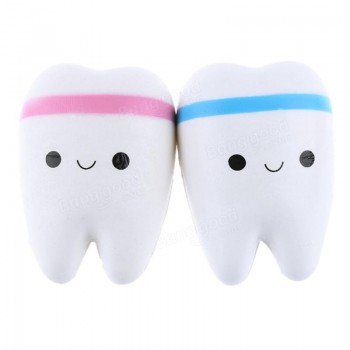 1pc Adorable Jumbo Tooth Squishy Toy 11cm Simulation Cute Teeth Soft Squishy Super Slow Rising Squeeze Bread Kids Toys Gifts #YL