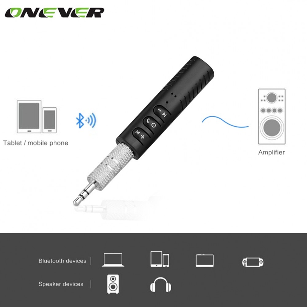 Universal 3.5mm jack Bluetooth Car Kit Hands free Music Audio Receiver Adapter Auto AUX  Kit for Speaker Headphone Car Stereo