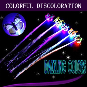 5Pcs LED Flashing Hair Braid Glowing Luminescent Hairpin Novetly Hair Ornament Girls Led Toys New Year Party Christmas Gift